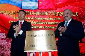 HONDURAS-TEGUCIGALPA-PEOPLE'S REPUBLIC OF CHINA-EMBASSY-INAUGURATION