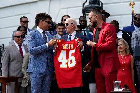 Joe Biden welcomes Kansas City Chiefs - Washington