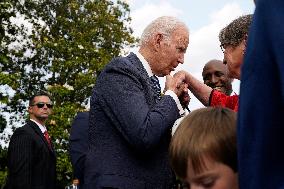 Joe Biden welcomes Kansas City Chiefs - Washington