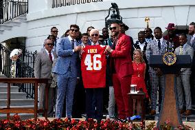 Joe Biden welcomes Kansas City Chiefs - Washington