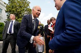 Joe Biden welcomes Kansas City Chiefs - Washington