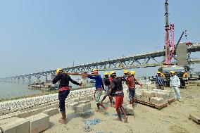BANGLADESH-DHAKA-CHINESE-BUILT-PADMA BRIDGE-RIVER TRAINING