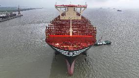 The World Largest Newly Built Container Ship MSC MARIELLA Started Sea Trials