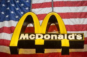 McDonald's Logo With An American Flag