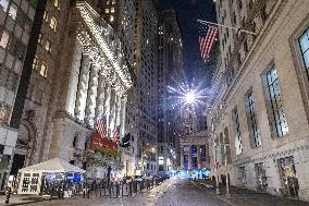 Night View Of New York Stock Exchange NYSE Building