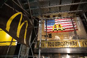 McDonald's Logo With An American Flag