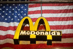 McDonald's Logo With An American Flag