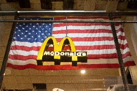 McDonald's Logo With An American Flag