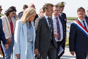 Emmanuel Macron Visit To Mont-Saint-Michel