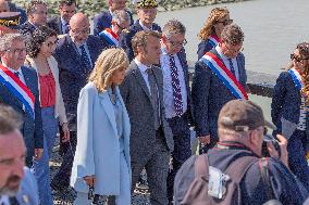 Emmanuel Macron Visit To Mont-Saint-Michel