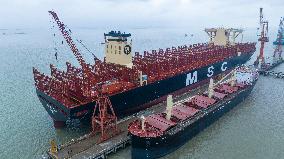 The World Largest Newly Built Container Ship MSC MARIELLA Started Sea Trials