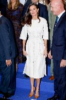 Queen Letizia Attends FAD Meeting - Madrid