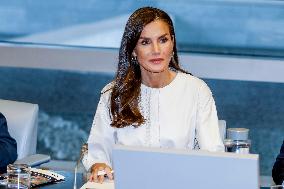 Queen Letizia Attends FAD Meeting - Madrid
