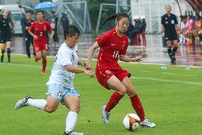 (SP)MYANMAR-YANGON-FOOTBALL-AFC U-20 WOMEN'S ASIAN CUP QUALIFIERS-CHINA VS CHINESE TAIPEI