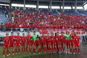 (SP)MYANMAR-YANGON-FOOTBALL-AFC U-20 WOMEN'S ASIAN CUP QUALIFIERS-CHINA VS CHINESE TAIPEI