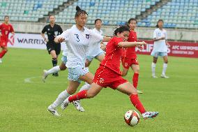 (SP)MYANMAR-YANGON-FOOTBALL-AFC U-20 WOMEN'S ASIAN CUP QUALIFIERS-CHINA VS CHINESE TAIPEI