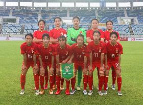 (SP)MYANMAR-YANGON-FOOTBALL-AFC U-20 WOMEN'S ASIAN CUP QUALIFIERS-CHINA VS CHINESE TAIPEI