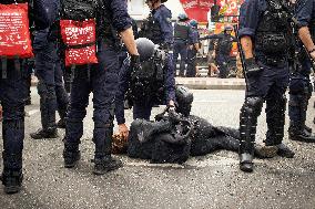 14th Day Of Protest Against The Pension Reform And Police Violence During The March