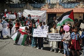 Stop The World Food Program Protest In Gaza