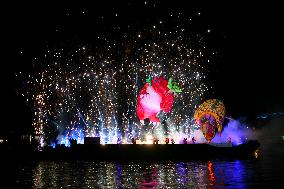 The Great Outdoor Spectacle On The Vistula River In Krakow