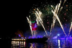 The Great Outdoor Spectacle On The Vistula River In Krakow