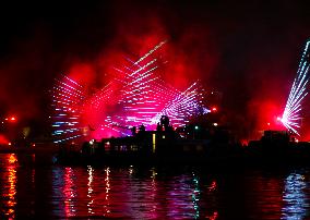 The Great Outdoor Spectacle On The Vistula River In Krakow