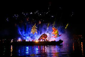 The Great Outdoor Spectacle On The Vistula River In Krakow