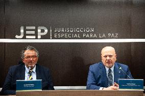 International Criminal Court Prosecutor Karim Khan Press Conference in Colombia