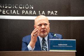 International Criminal Court Prosecutor Karim Khan Press Conference in Colombia