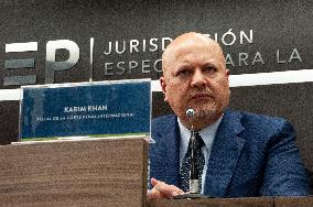 International Criminal Court Prosecutor Karim Khan Press Conference in Colombia