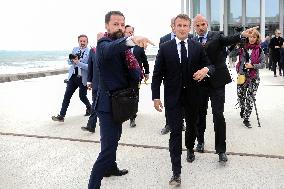 President Macron At D-Day 79th Anniversary - Colleville