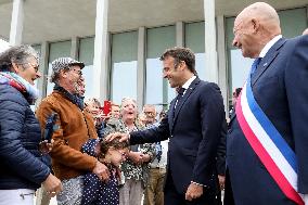 President Macron At D-Day 79th Anniversary - Colleville