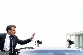 President Macron At D-Day 79th Anniversary - Colleville