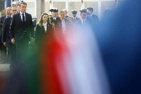 President Macron At D-Day 79th anniversary - Colleville