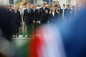 President Macron At D-Day 79th anniversary - Colleville