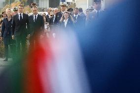 President Macron At D-Day 79th anniversary - Colleville