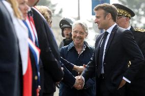 President Macron At D-Day 79th anniversary - Colleville