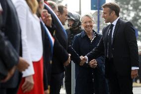 President Macron At D-Day 79th anniversary - Colleville