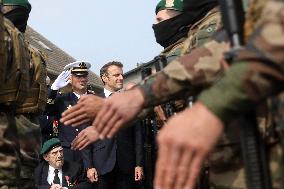 President Macron At D-Day 79th anniversary - Colleville