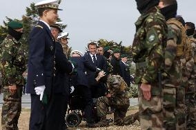 President Macron At D-Day 79th anniversary - Colleville