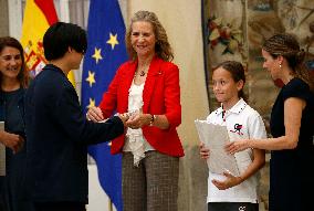 Infante Elena At Children And Youth Painting Contest For Schools Awards - Madrid