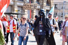 Demonstration Against Pension Reform - Strasbourg