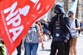 Demonstration Against Pension Reform - Strasbourg