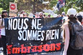 Demonstration Against Pension Reform - Strasbourg