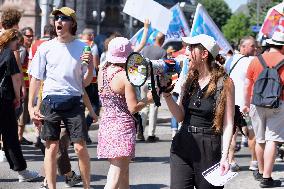 Demonstration Against Pension Reform - Strasbourg