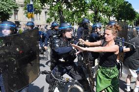 Demonstration Against Pension Reform - Strasbourg