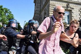 Demonstration Against Pension Reform - Strasbourg