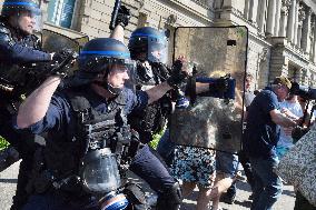 Demonstration Against Pension Reform - Strasbourg