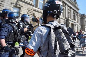 Demonstration Against Pension Reform - Strasbourg