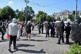 Demonstration Against Pension Reform - Strasbourg